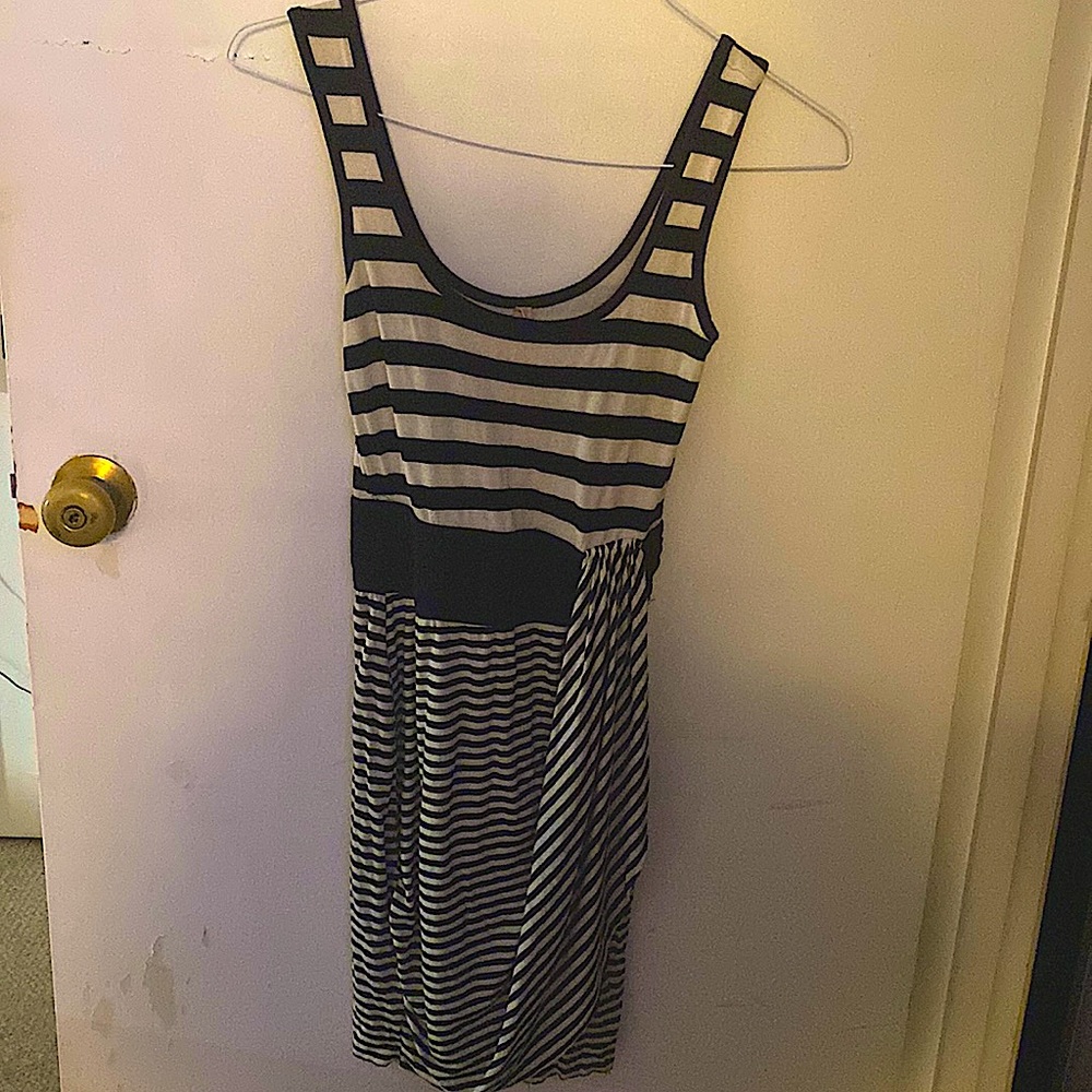 Striped cotton summer dress